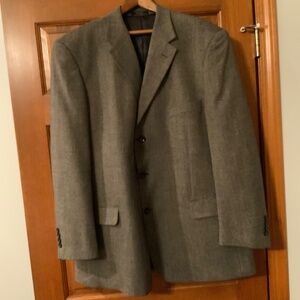 S&K Classic Sport Coat Blazer, 48L, B/W Tweed